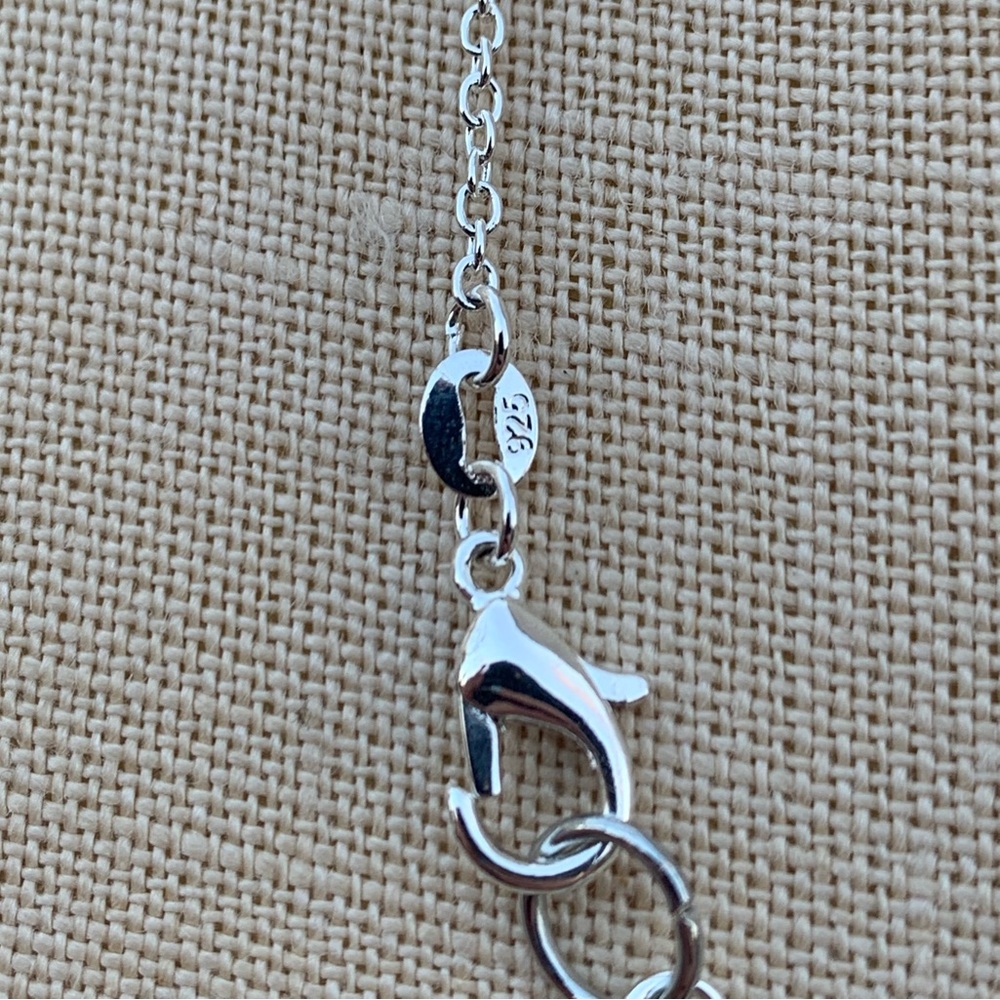 NWT Sterling Silver Plated Chain & Alloy Dinosaur Charm Necklace - Picture 8 of 8